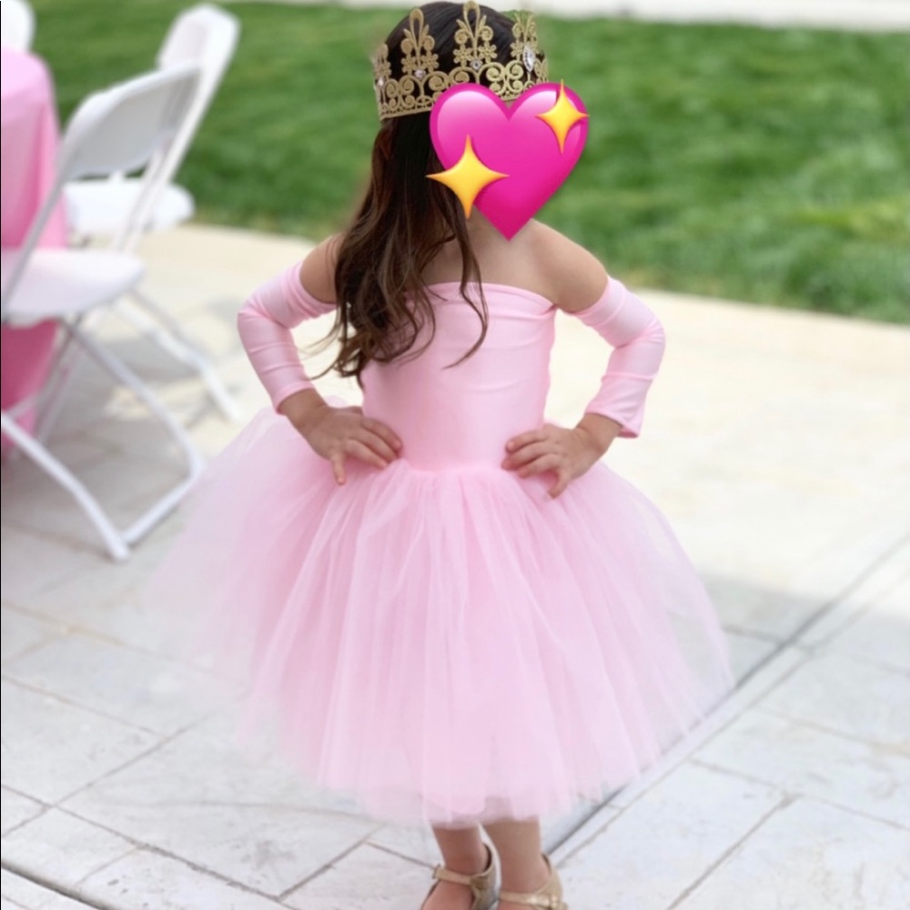 KIDS TULLE STRAPLESS DRESS - Picture 2 of 5